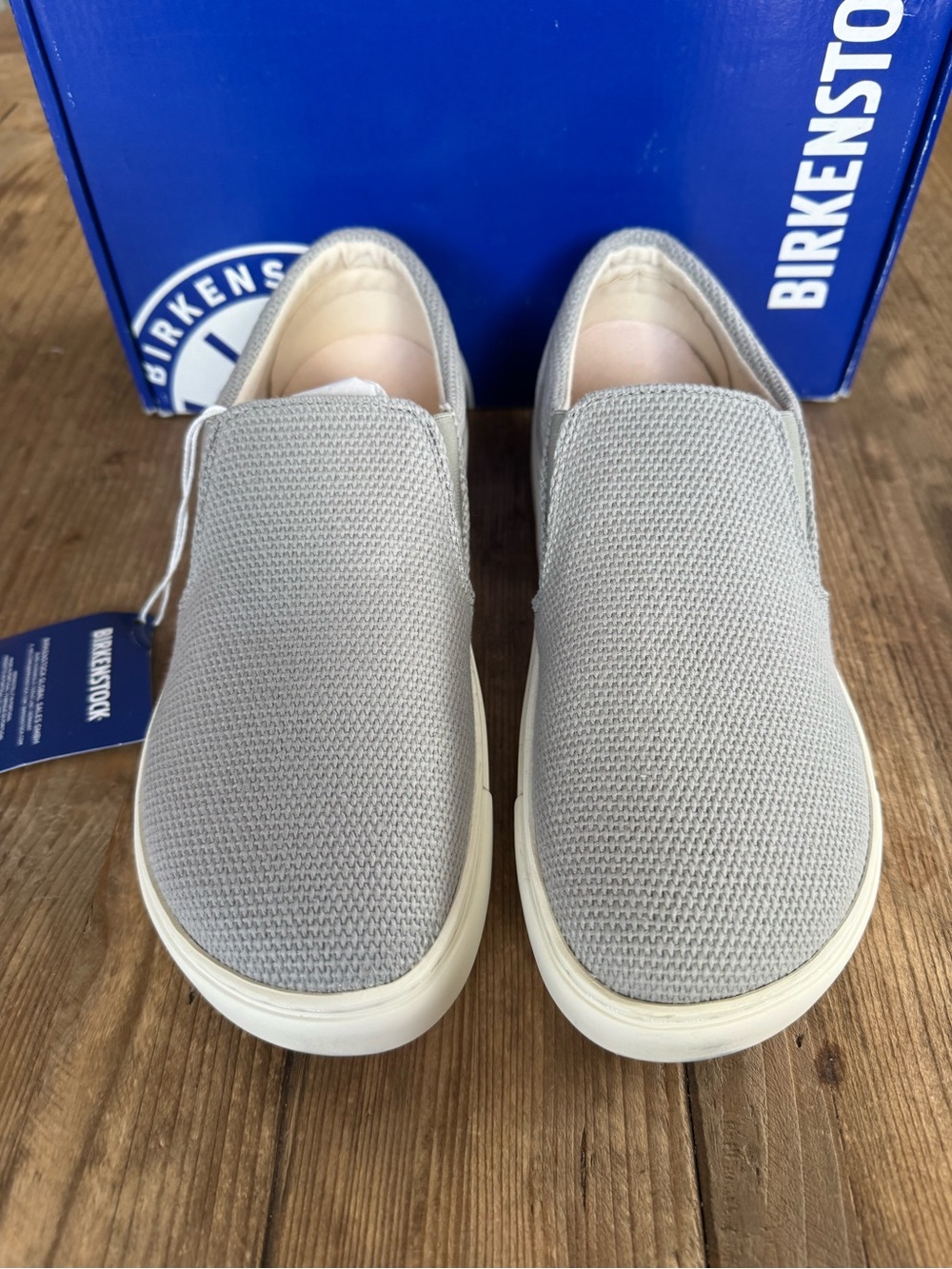 Birkenstock Oswego Canvas-Suede in Whale Gray EU 40 Ladies 9 Men’s 7 NEW $135